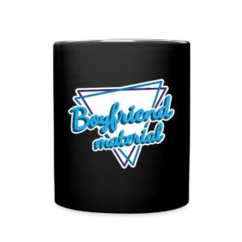 Lien d’amitié avec forme de coeur - Mug uni - noir - Devant