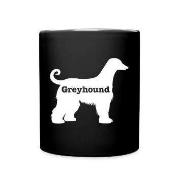 Greyhound - Full Colour Mug - black - Front