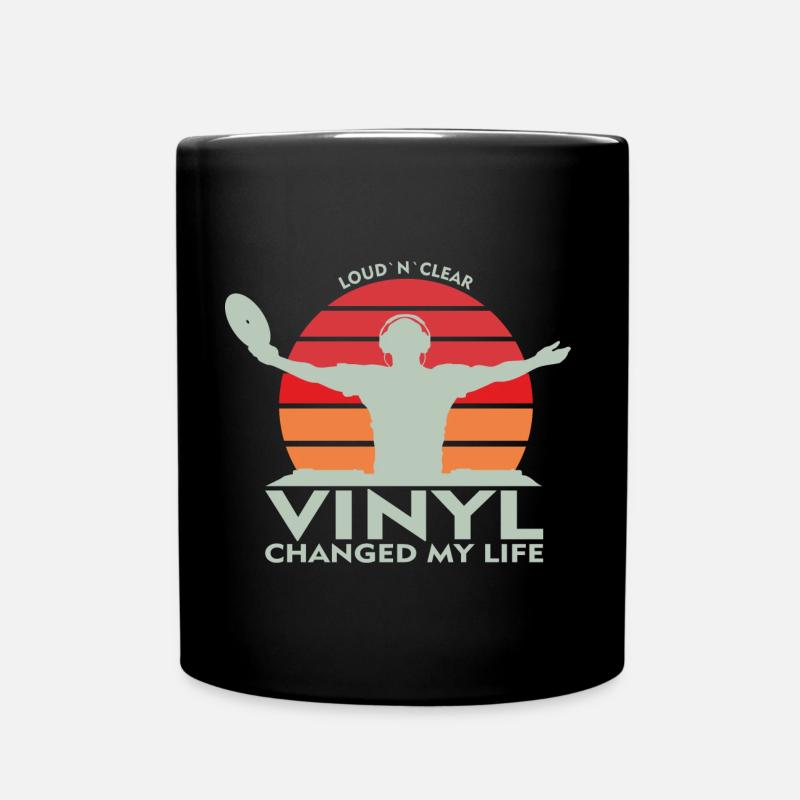 Vinyl - changed my live - Tasse einfarbig - Schwarz