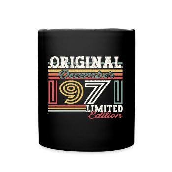 Original December 1971 51st Birthday Gift - Full Colour Mug - black - Front