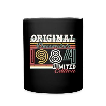 Décembre Né en 1984 Cadeau de 38e anniversaire - Mug uni - noir - Devant