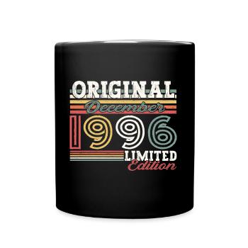 December Born 1996 26th birthday gift - Full Colour Mug - black - Front
