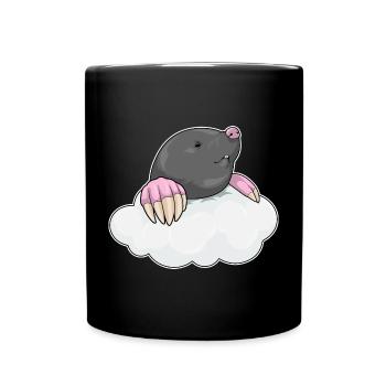 Nuages de taupes - Mug uni - noir - Devant