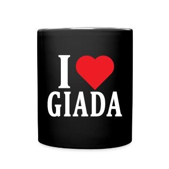 t-shirt I love Giada t-shirt gift idea - Full Colour Mug - black - Front