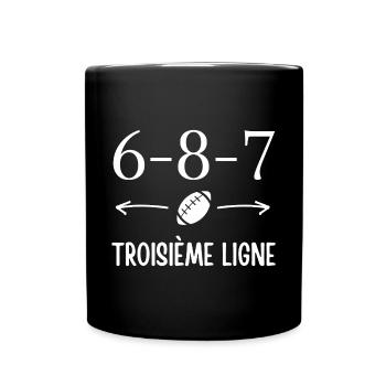 rugby, rugby sport, rugby humour - Mug uni - noir - Devant