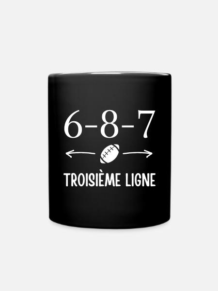 rugby, rugby sport, rugby humour - Mug uni - noir