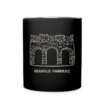 Turquie, Hiérapolis Pammukale - Mug uni - noir - Devant