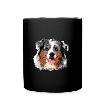 Australian Shepherd - Full Colour Mug - black - Front