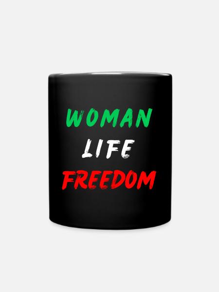 Woman Life Freedom زن زندگی آزدی - Full Colour Mug - black