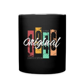 1946 Vintage Retro Birthday - Full Colour Mug - black - Front