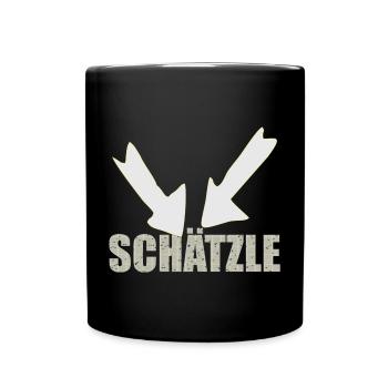 schätzle - Tasse einfarbig - Schwarz - Vorne
