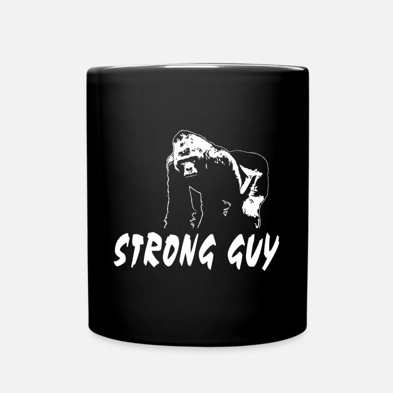 Gorilla - Affe - Tasse einfarbig - Schwarz