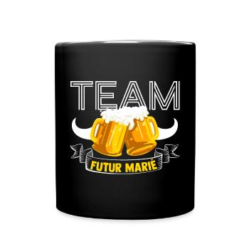 EVG Team Futur Marié Enterrement de Vie de Garçon - Mug uni - noir - Devant