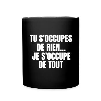 expression, langue française - Mug uni - noir - Devant