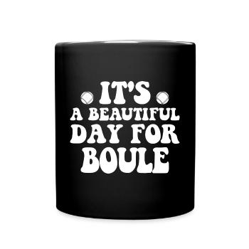 Boule Legend Tenue de pétanque pour Bouler pour - Mug uni - noir - Devant