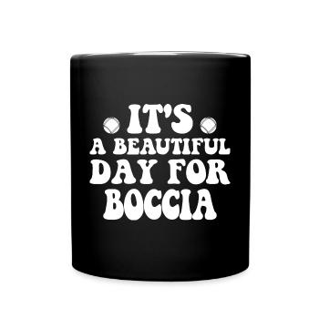 Boccia player Clothing with bocce balls Boccia - Full Colour Mug - black - Front