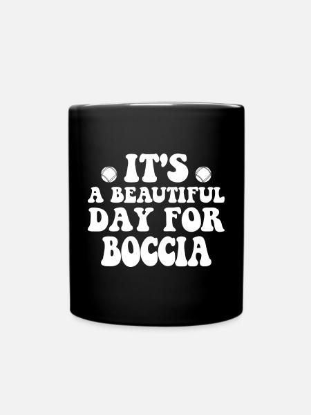 Boccia player Clothing with bocce balls Boccia - Full Colour Mug - black