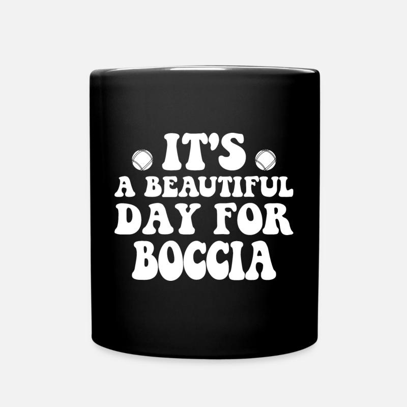 Boccia player Clothing with bocce balls Boccia - Full Colour Mug - black