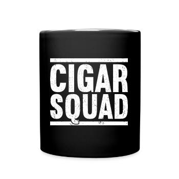 Cigar Squad - Tasse einfarbig - Schwarz - Vorne