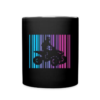 Quad Bike Barcode Offroad Quad Bike ATV - Mug uni - noir - Devant