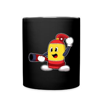 Firefighter Fire Hose Fire Brigade - Full Colour Mug - black - Front