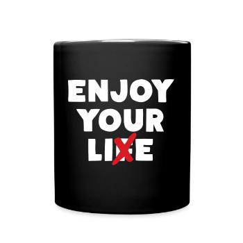 Enjoy Your Lie - Full Colour Mug - black - Front