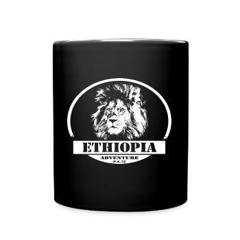 Ethiopia - Lion - Full Colour Mug - black - Front