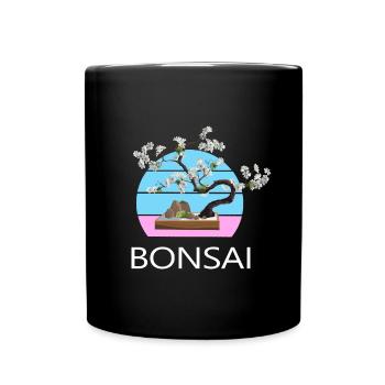 BONSAI Yamadori Bonsai Master Bonsai Tree - Full Colour Mug - black - Front