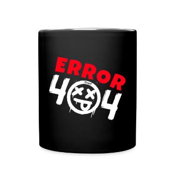 Error 404 Not Found - Full Colour Mug - black - Front