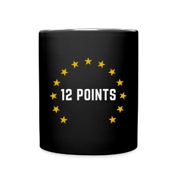 12 Points Eurovision Austria 2026 - Full Colour Mug - black - Front