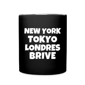 Brive, Brive-la-Gaillarde, 19 Jahre alt, Corrèze - Tasse einfarbig - Schwarz - Vorne