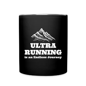 L’ultra course à pied est un voyage sans fin - Mug uni - noir - Devant