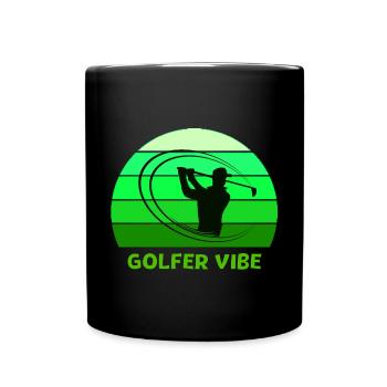 golf, golfer, golffan - Tasse einfarbig - Schwarz - Vorne