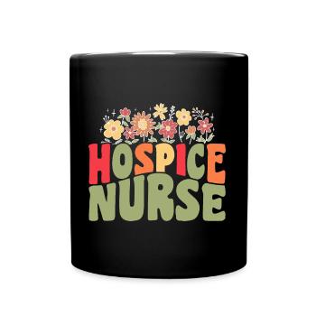 Infirmière en soins palliatifs - Mug uni - noir - Devant