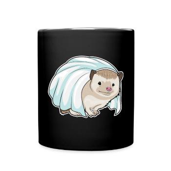 Igel Braut Schleier Hochzeit - Tasse einfarbig - Schwarz - Vorne