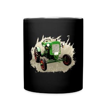 Deutz F1M 414 Bauernschlepper - Full Colour Mug - black - Front
