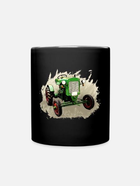 Deutz F1M 414 Bauernschlepper - Tasse einfarbig - Schwarz