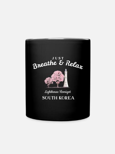 Corée du Sud, Relax, Phare de la péninsule d’Homigot - Mug uni - noir