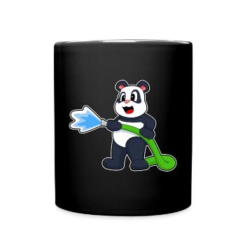 Panda Firefighter Fire Hose Fire Hose Fire Brigade - Full Colour Mug - black - Front