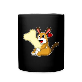 Os de chien - Mug uni - noir - Devant