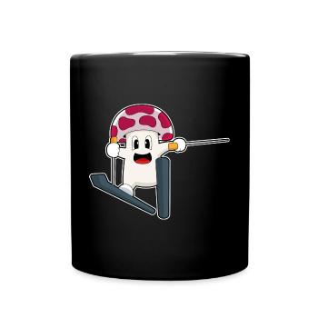 Pilz Skier Ski Sports d’hiver - Mug uni - noir - Devant