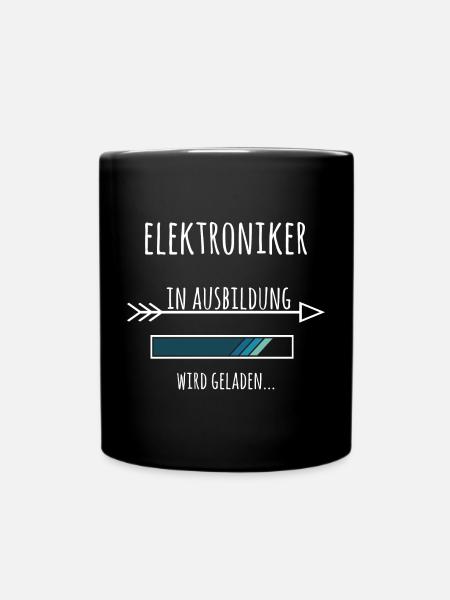 Elektroniker Ausbildung Beruf Elektrik - Tasse einfarbig - Schwarz