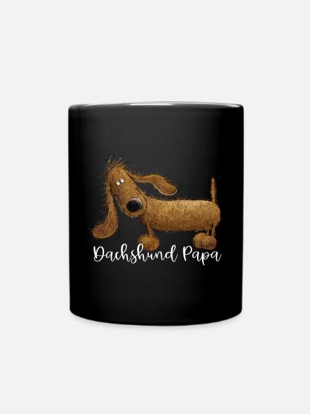 Teckel Papa pour les amateurs de teckels - Mug uni - noir