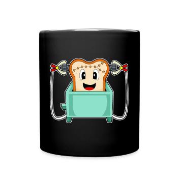 Pain Grille-pain Halloween - Mug uni - noir - Devant
