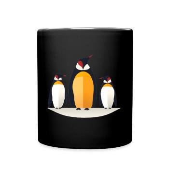 3 Penguins - Full Colour Mug - black - Front