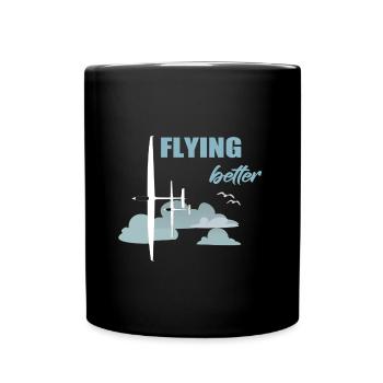 FLYING BETTER - Mug uni - noir - Devant