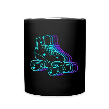 Rollschuh Kinder Roller Skating Kinder Rollschuhe - Tasse einfarbig - Schwarz - Vorne