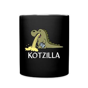 Kotzilla - Tasse einfarbig - Schwarz - Vorne