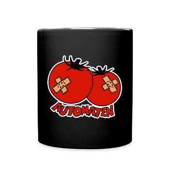 Automaten - Tasse einfarbig - Schwarz - Vorne