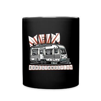 Ruhestand in Stil - Mit Wohnmobil - Tasse einfarbig - Schwarz - Vorne
